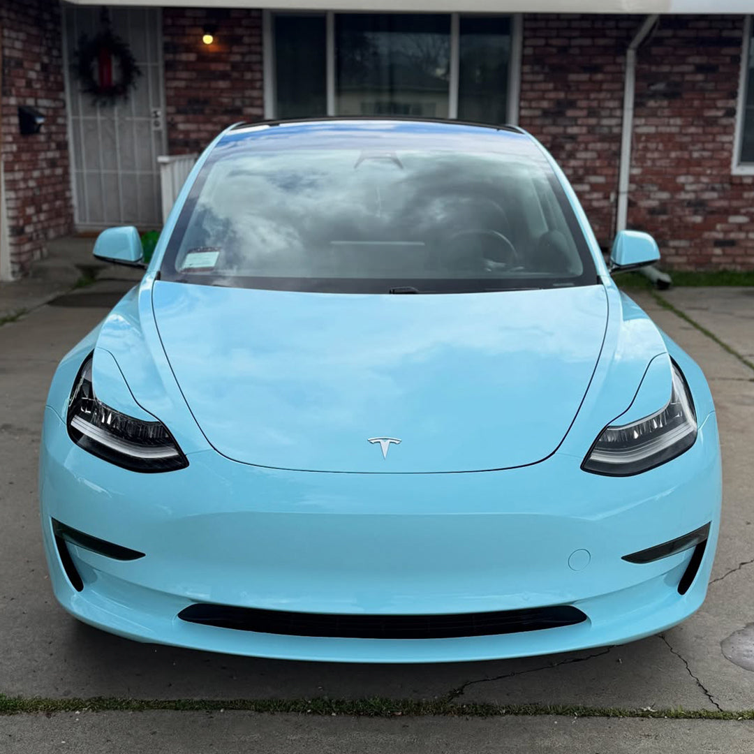 Gloss Sky Blue Vinyl Wrap