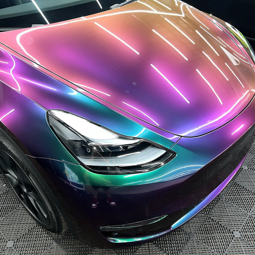 Glossy Green Galaxy Vinyl Wrap