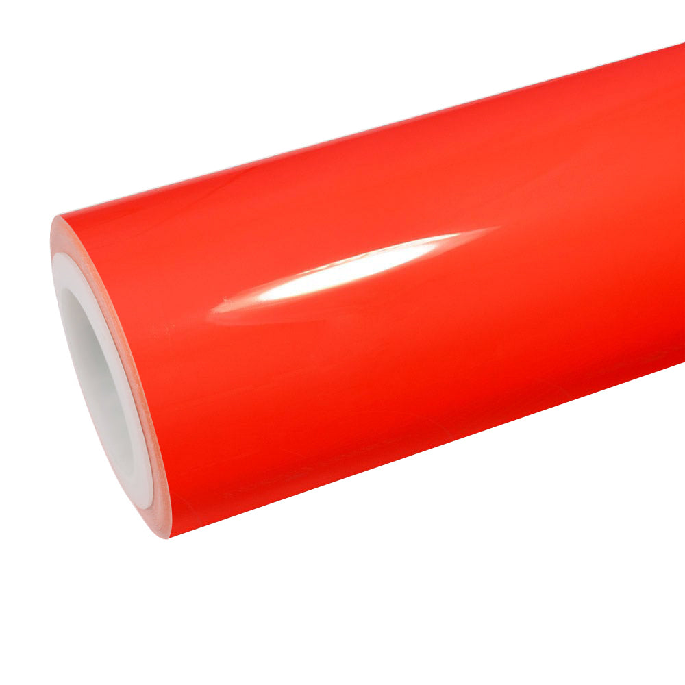 Glossy Reddish Orange Vinyl Wrap