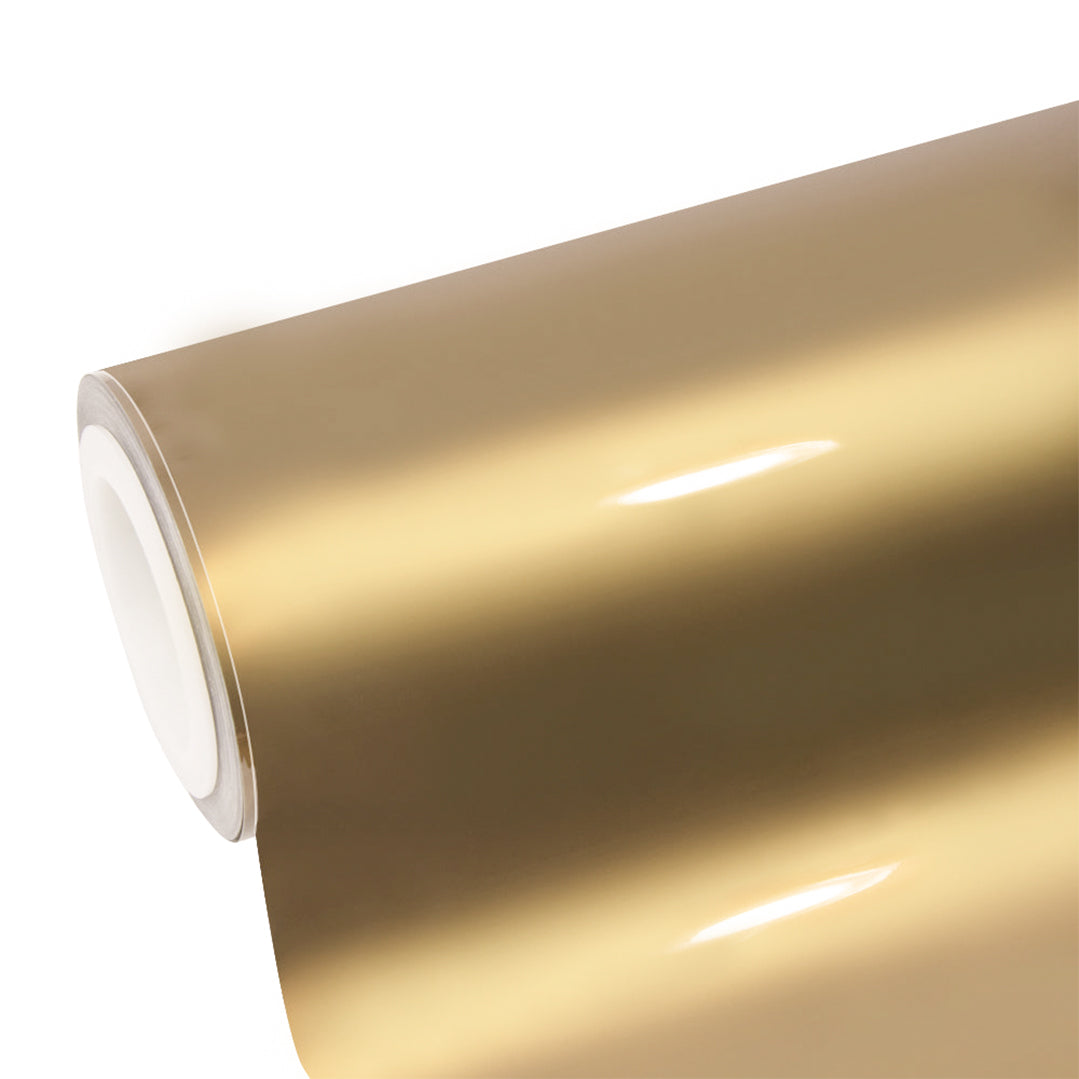 Glossy Metallic Champagne Gold Vinyl Wrap|Eowrap