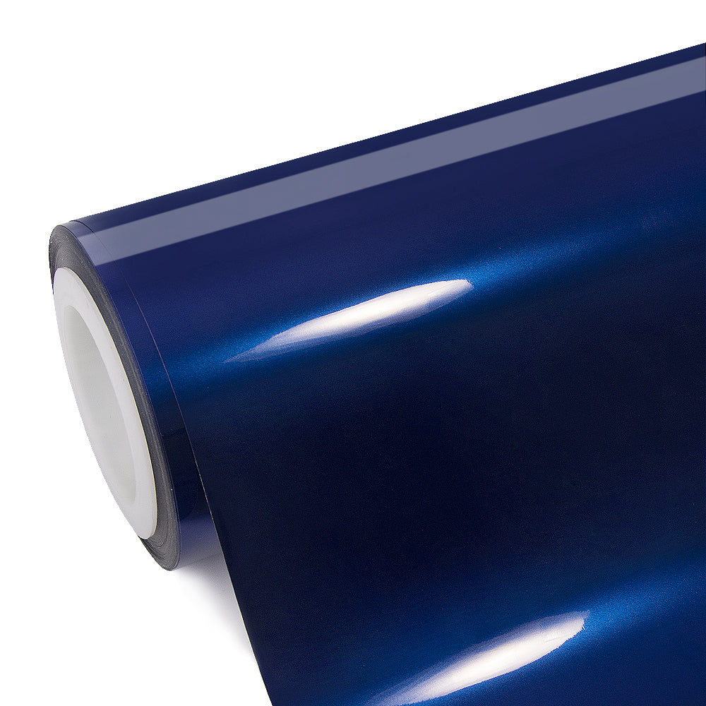 Glossy Metallic Deep Blue Vinyl Wrap|Eowrap