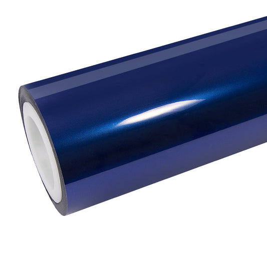 Glossy Metallic Deep Blue Vinyl Wrap|Eowrap