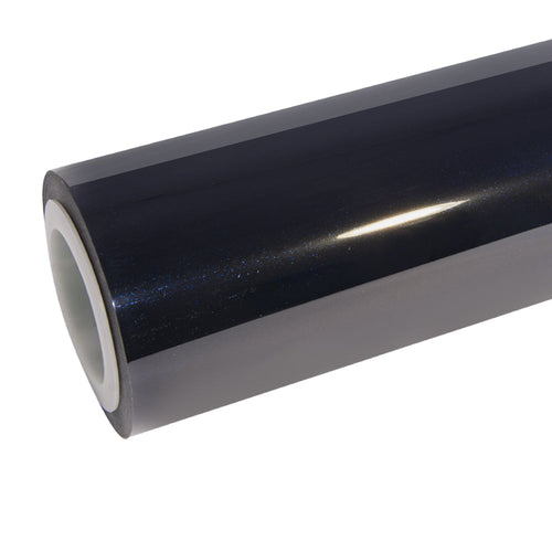 Gloss Metallic Glitter Black Blue Vinyl Wrap - product view 1