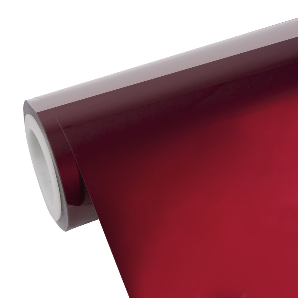 Glossy Metallic Raspberry Red Vinyl Wrap|Eowrap