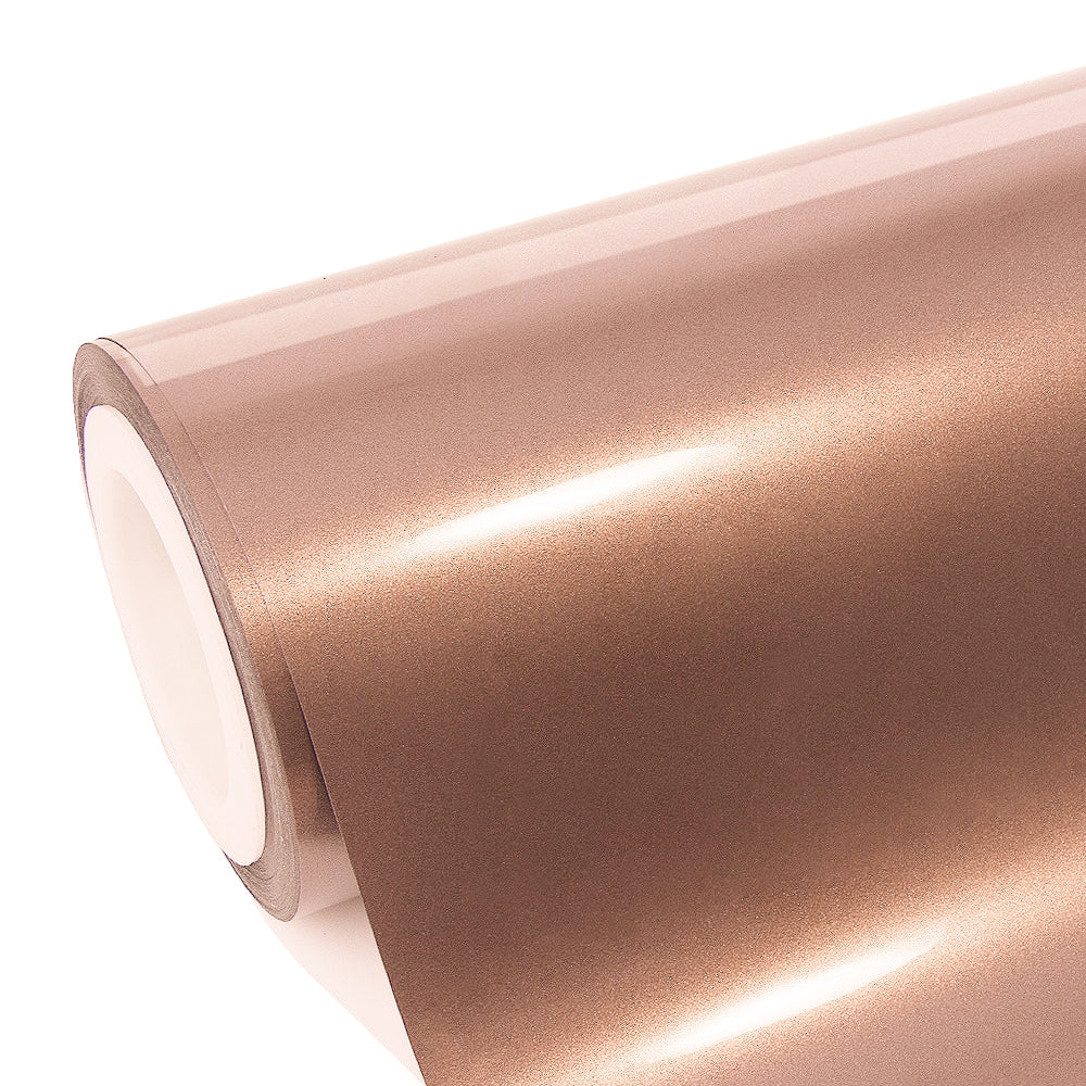 Gloss Metallic Rose Gold Vinyl Wrap vehicle wrap detail - view 9