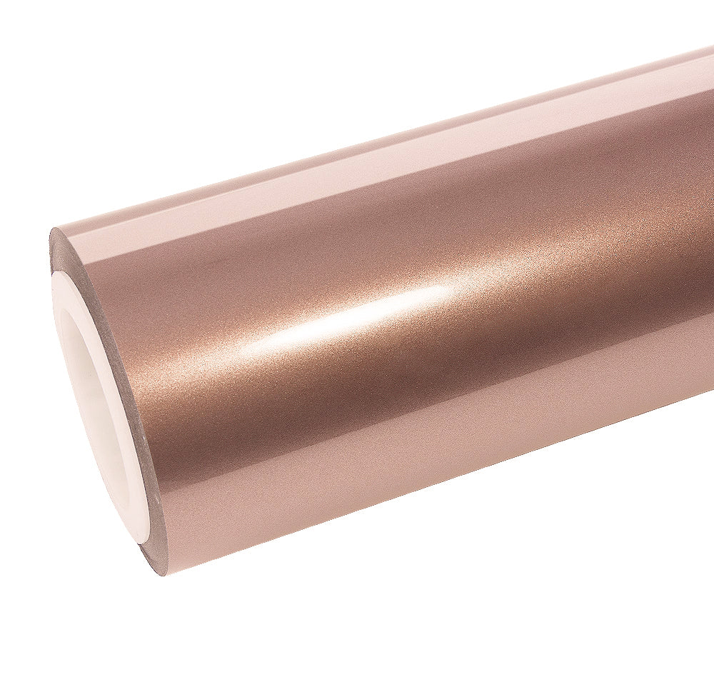 Gloss Metallic Rose Gold Vinyl Wrap automotive car wrap film