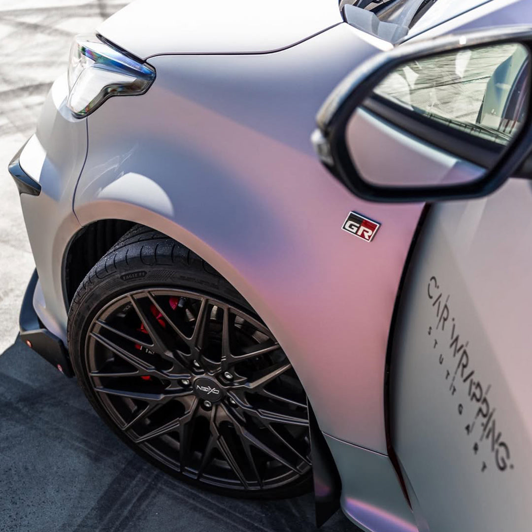 Gradient Matte Gray Red PPF