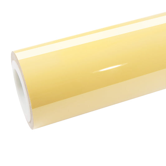 High Glossy Pastel Yellow Vinyl Wrap|Eowrap