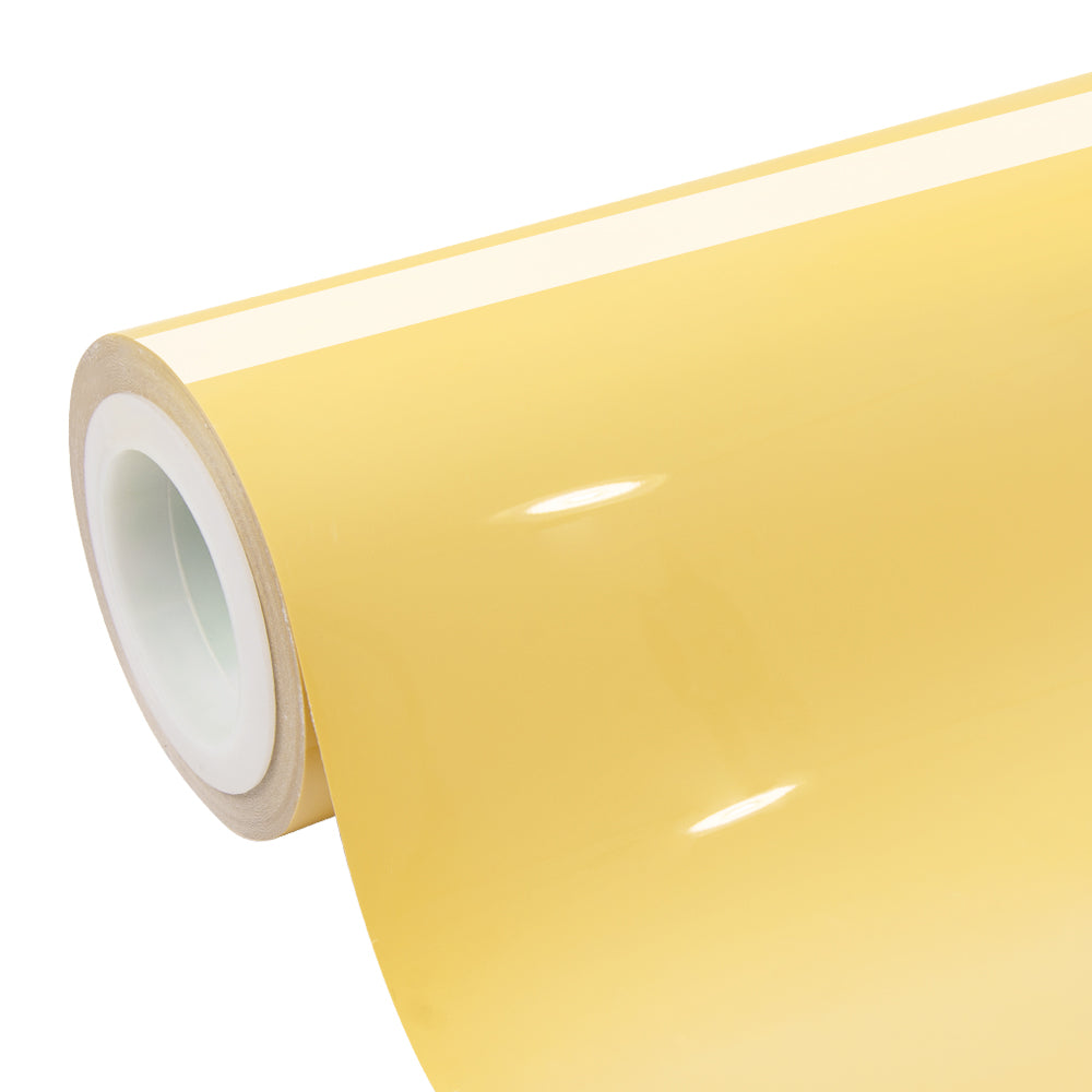 High Glossy Pastel Yellow Vinyl Wrap|Eowrap