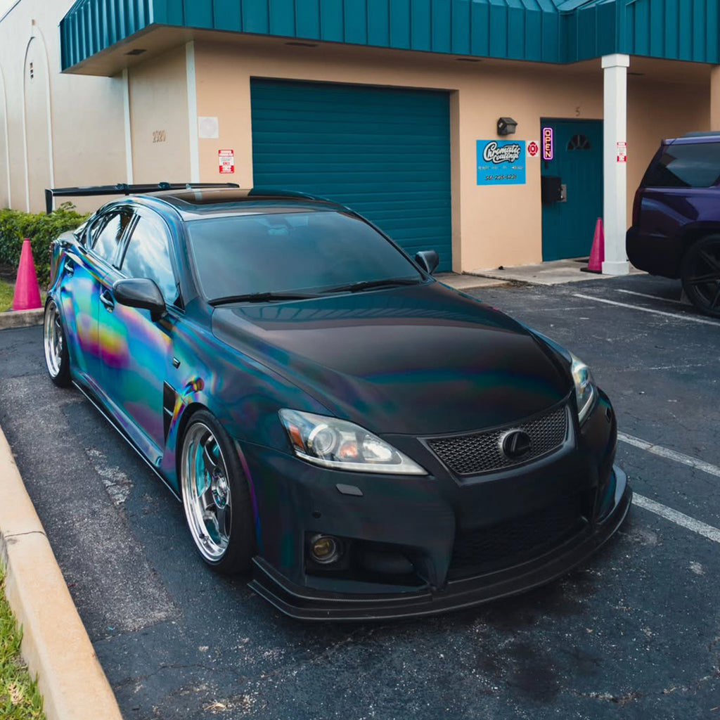 Holographic Black Vinyl Wrap
