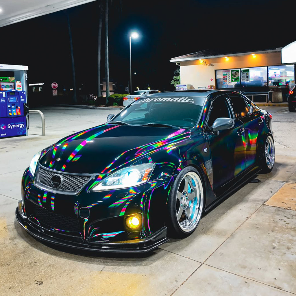 Holographic Black Vinyl Wrap