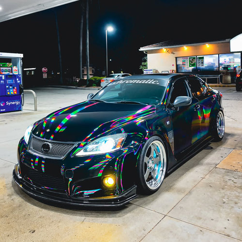 Holographic Black Vinyl Wrap