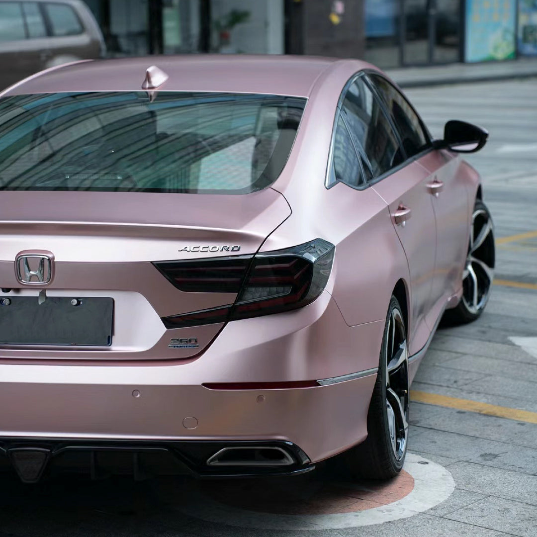 Honda Accord|Satin Chrome Silk Rose Gold Vinyl Wrap|Eowrap