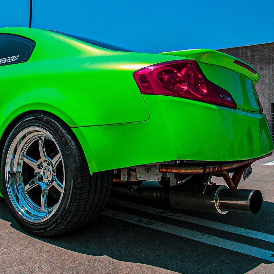 Infiniti G35|Candy Metallic Neon Green Vinyl Wrap|Eowrap