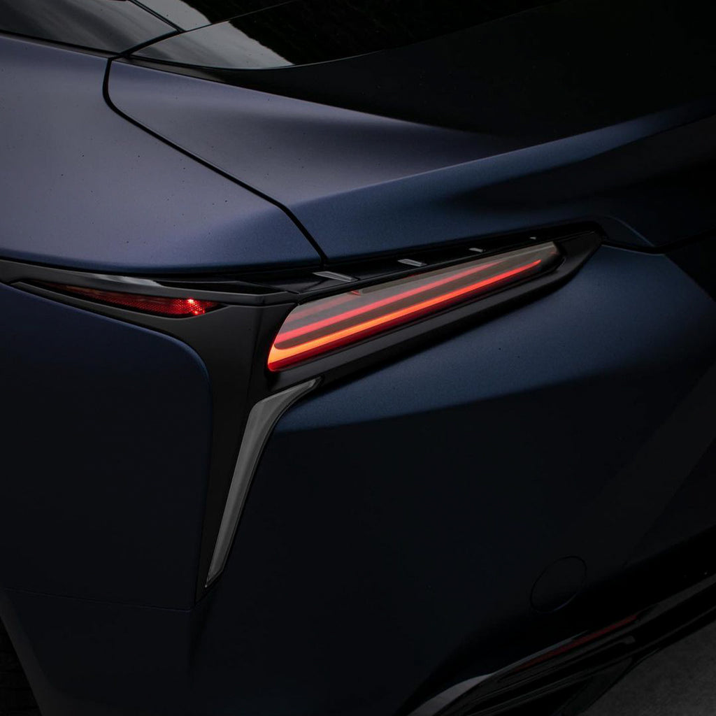 LEXUS LC|Matte Metallic Black Blue Vinyl Wrap|Eowrap