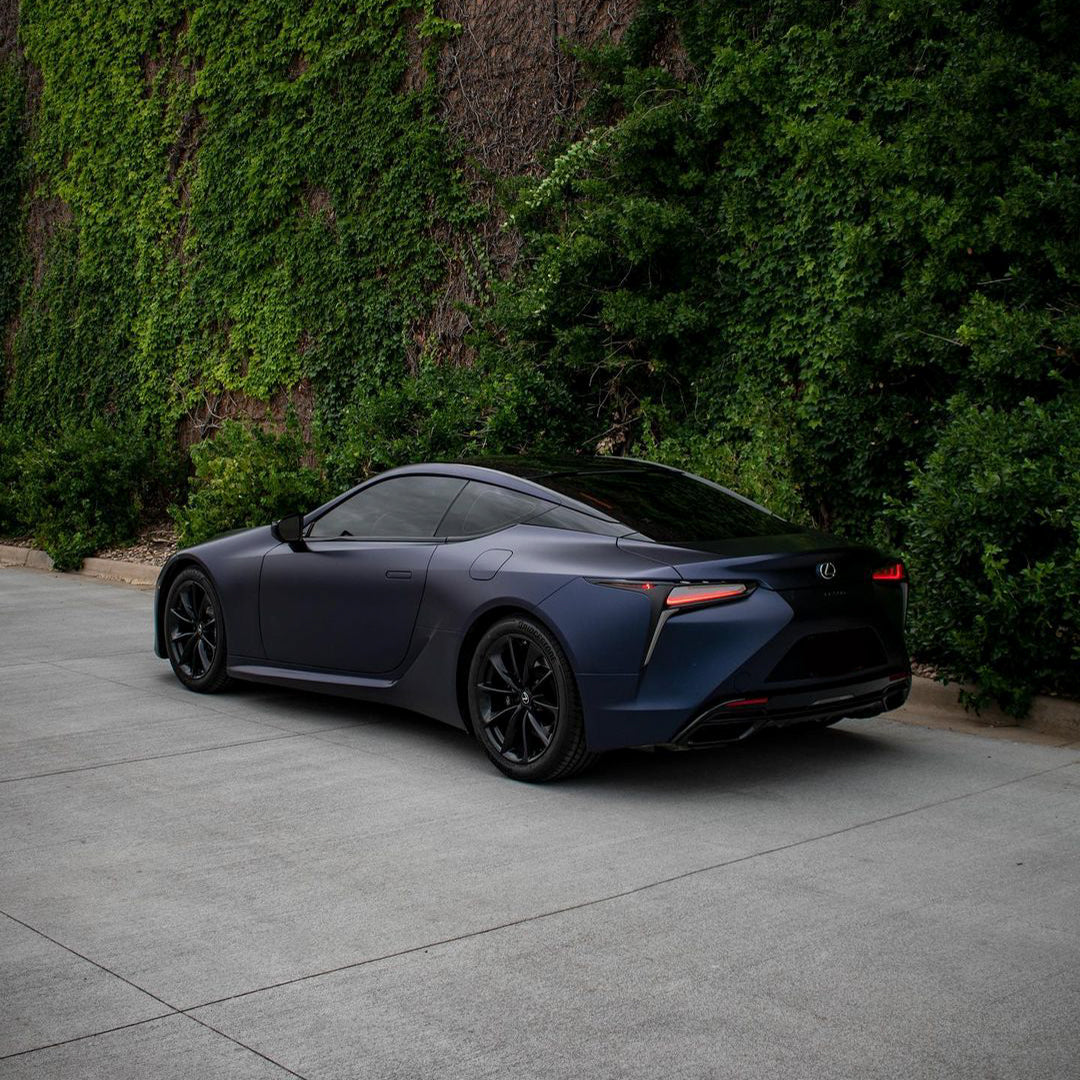 LEXUS|Matte Metallic Black Blue Vinyl Wrap|Eowrap