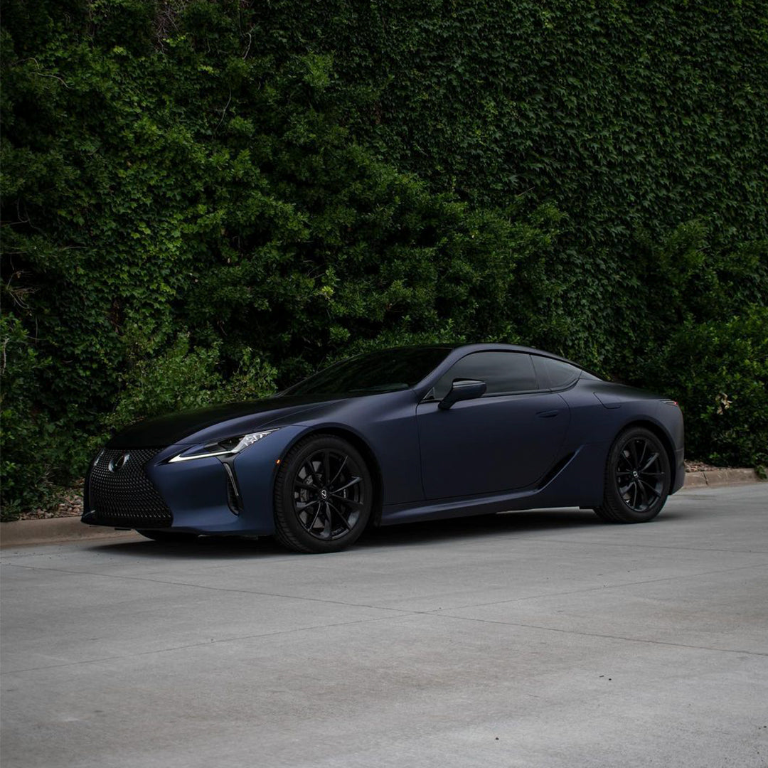 LEXUS|Matte Metallic Black Blue Vinyl Wrap|Eowrap