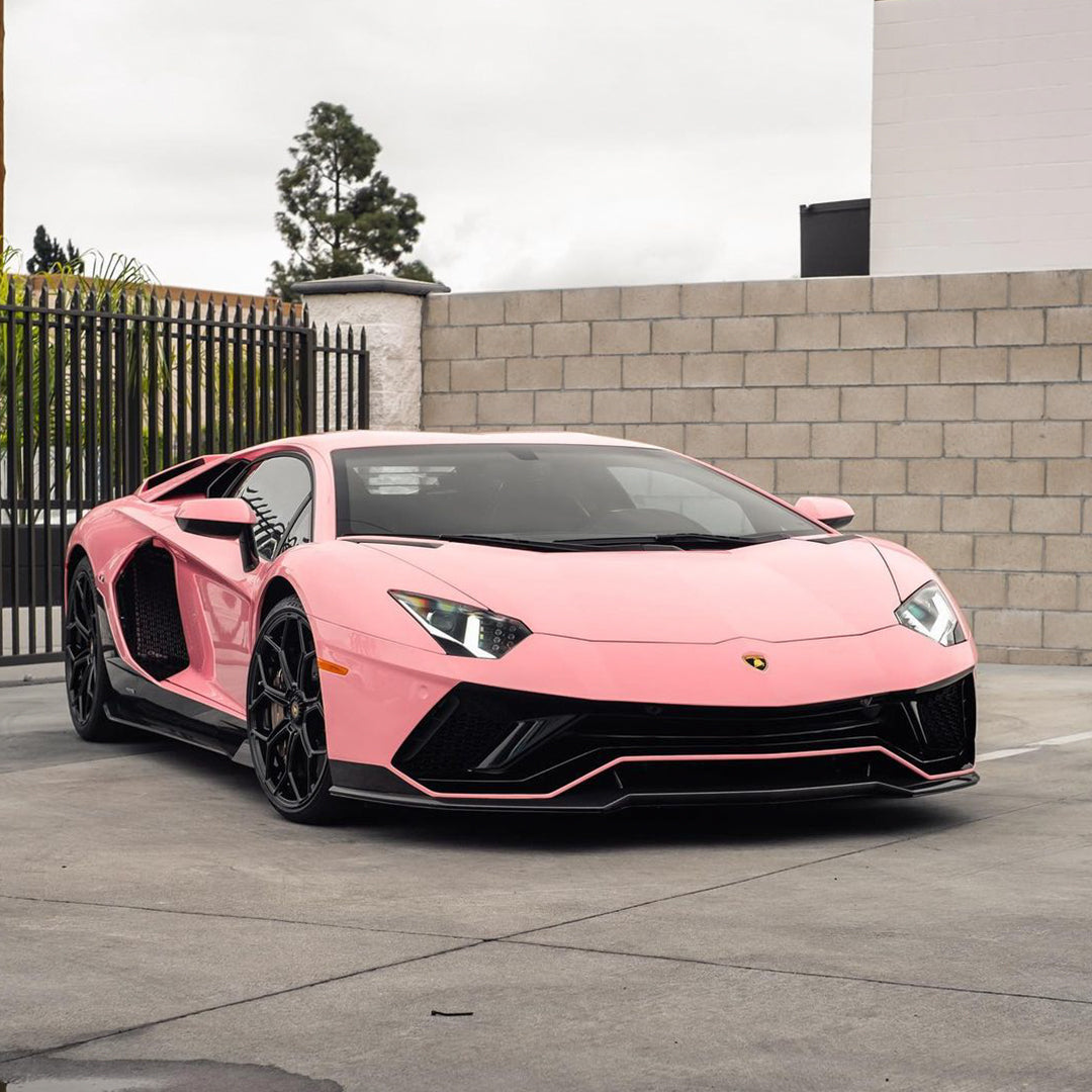 Lamborghini|High Glossy Rouge Pink Vinyl Wrap|Eowrap