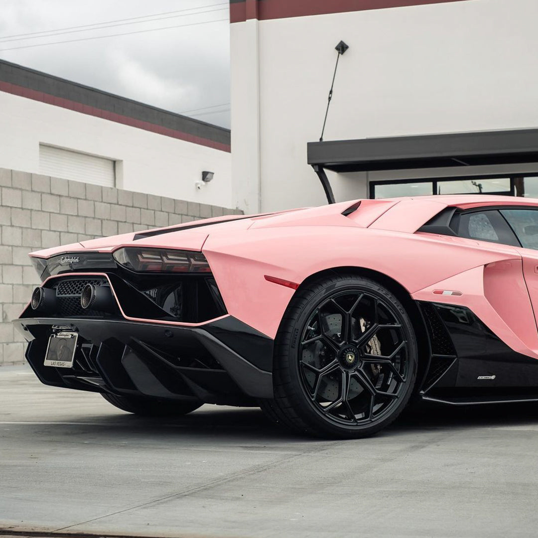 Lamborghini|High Glossy Rouge Pink Vinyl Wrap|Eowrap