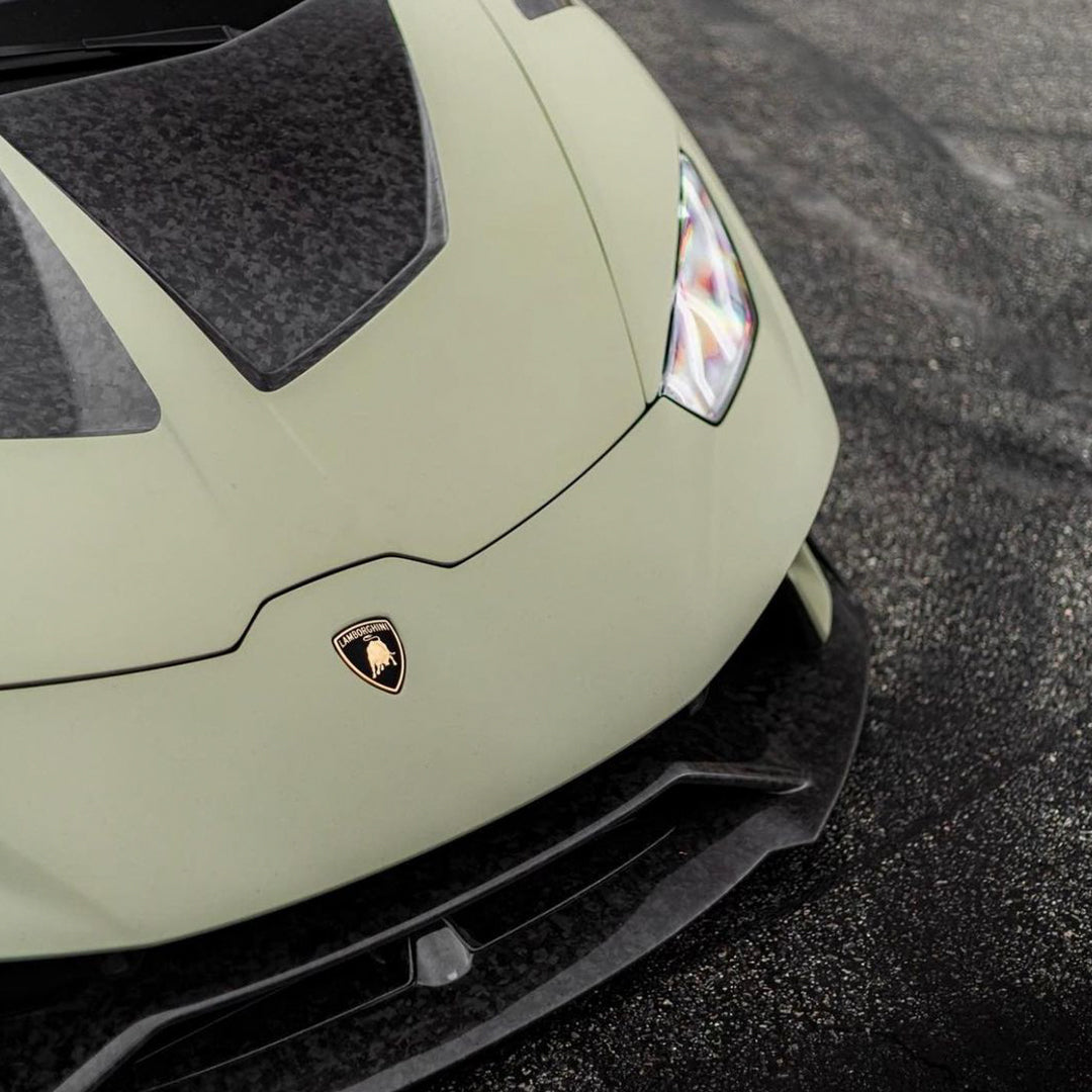 Lamborghini|Matte Silk Khaki Green Vinyl Wrap|Eowrap