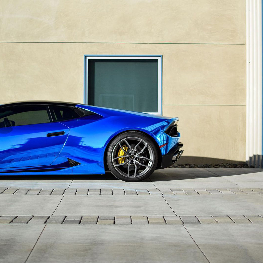 Lamborghini|Mirror Chrome Blue Vinyl Wrap|Eowrap