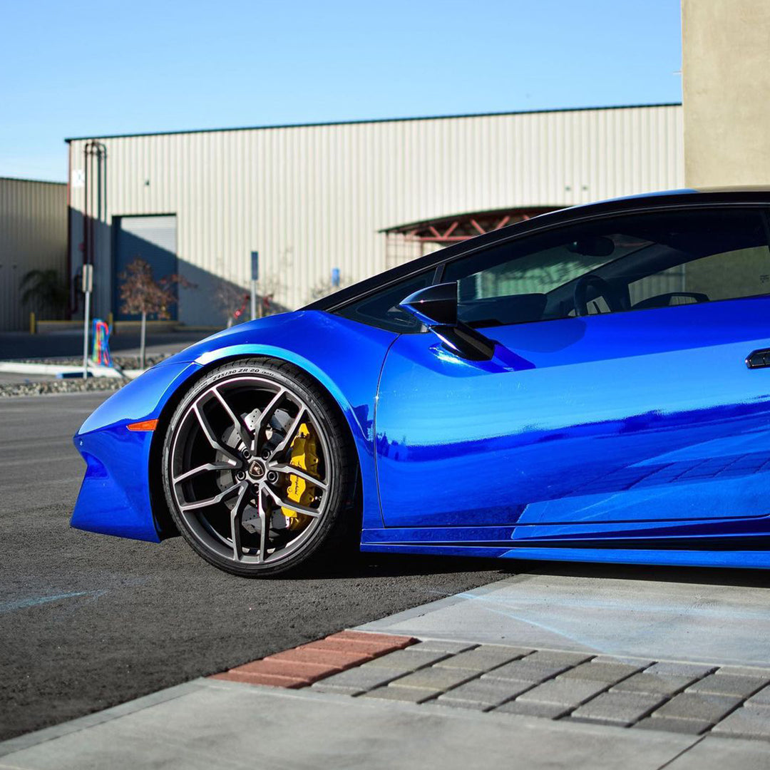 Lamborghini|Mirror Chrome Blue Vinyl Wrap|Eowrap