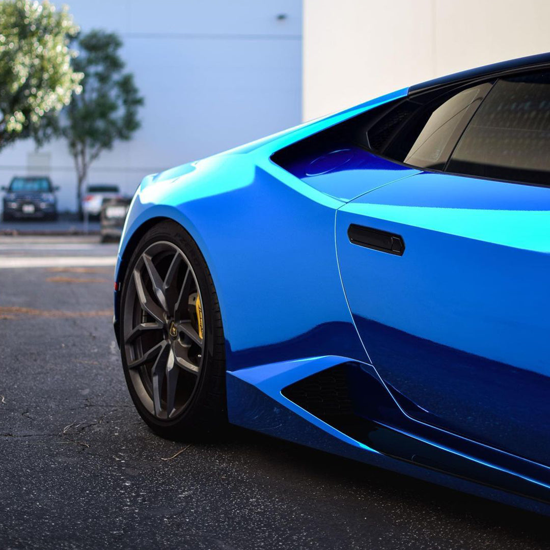 Lamborghini|Mirror Chrome Blue Vinyl Wrap|Eowrap