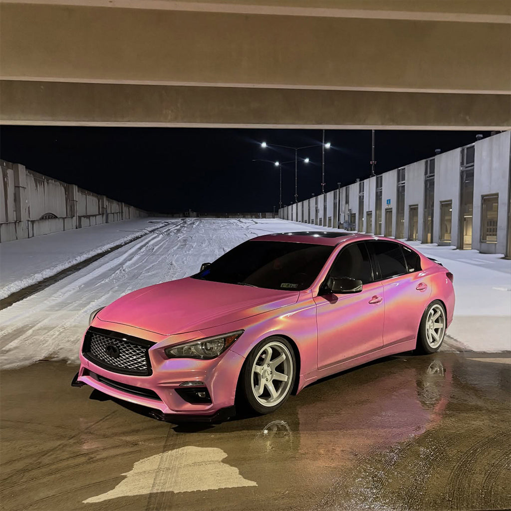 Laser Gloss Pink Vinyl Wrap
