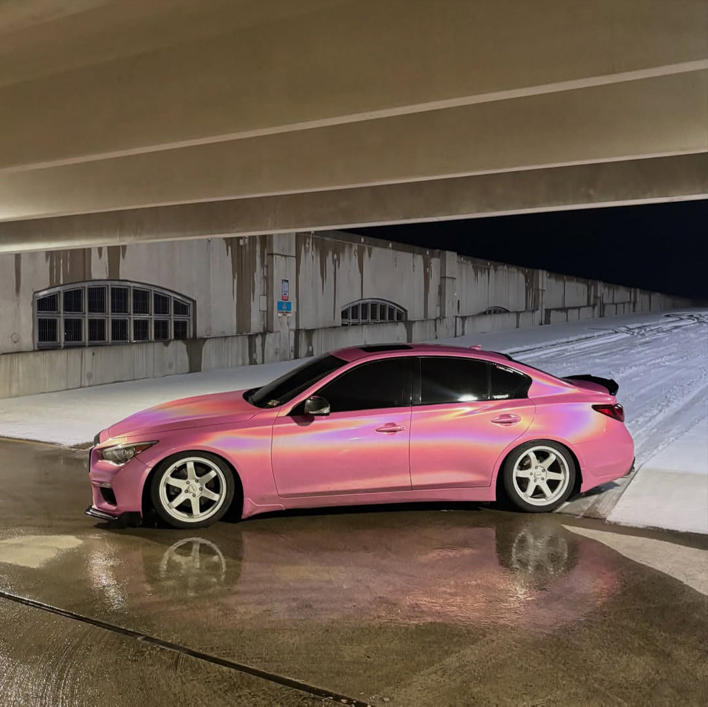 Laser Gloss Pink Vinyl Wrap