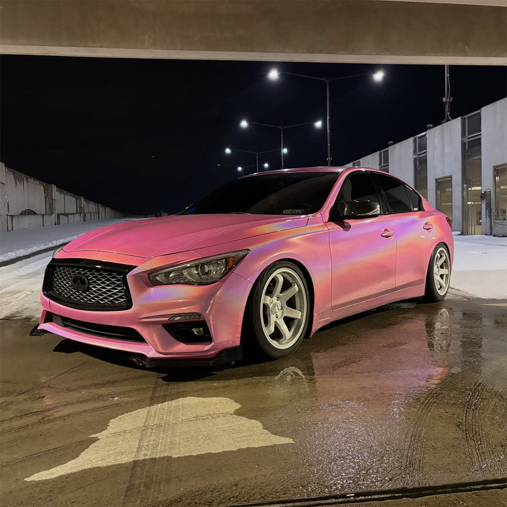 Laser Gloss Pink Vinyl Wrap