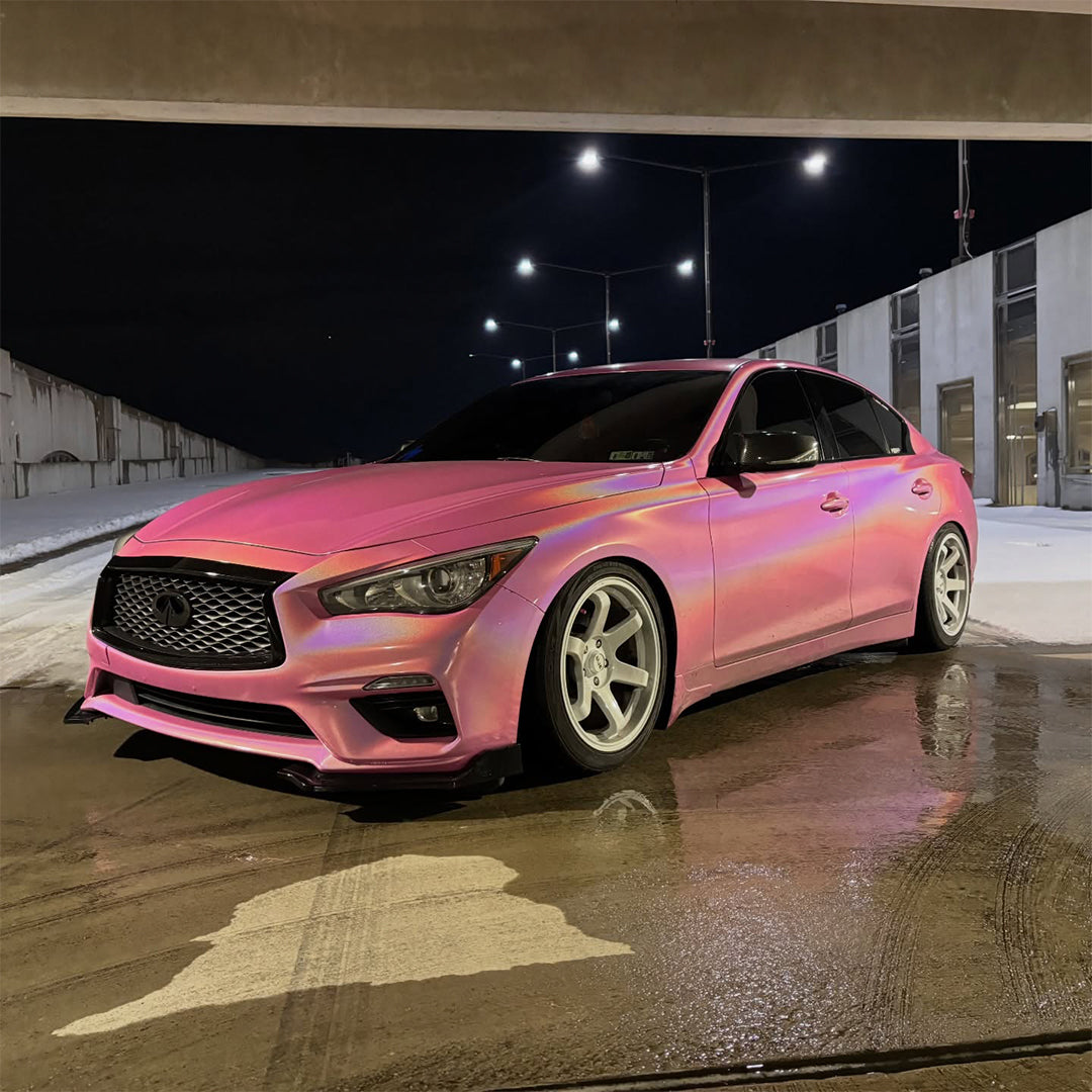 Laser Gloss Pink Vinyl Wrap