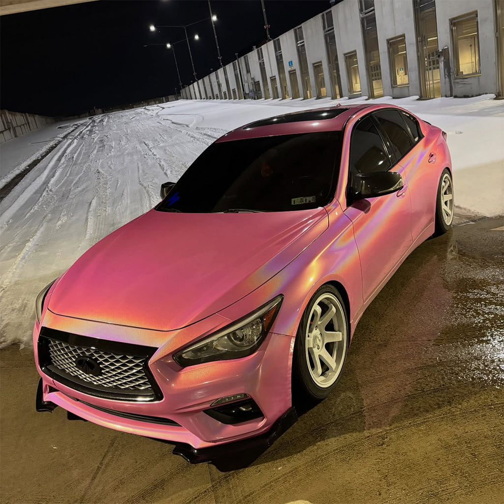 Laser Gloss Pink Vinyl Wrap