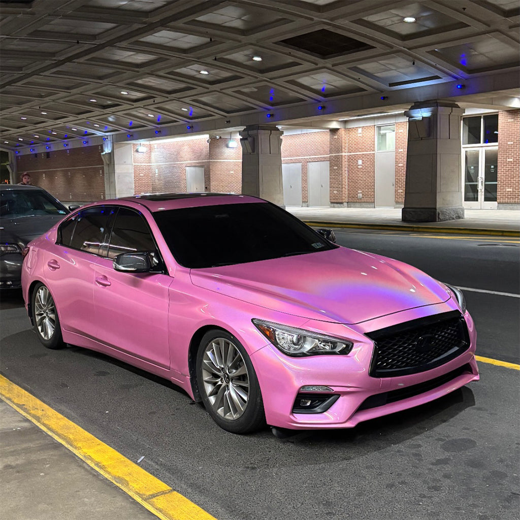 Laser Gloss Pink Vinyl Wrap
