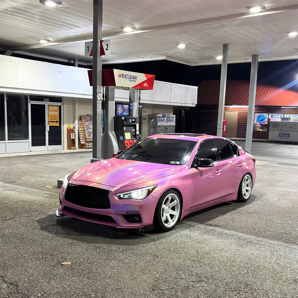 Laser Gloss Pink Vinyl Wrap