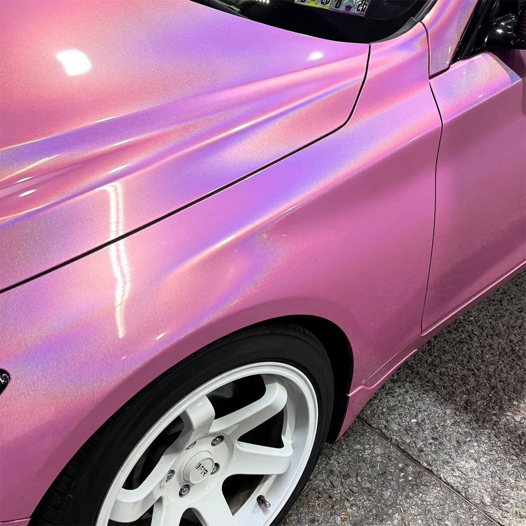 Laser Gloss Pink Vinyl Wrap