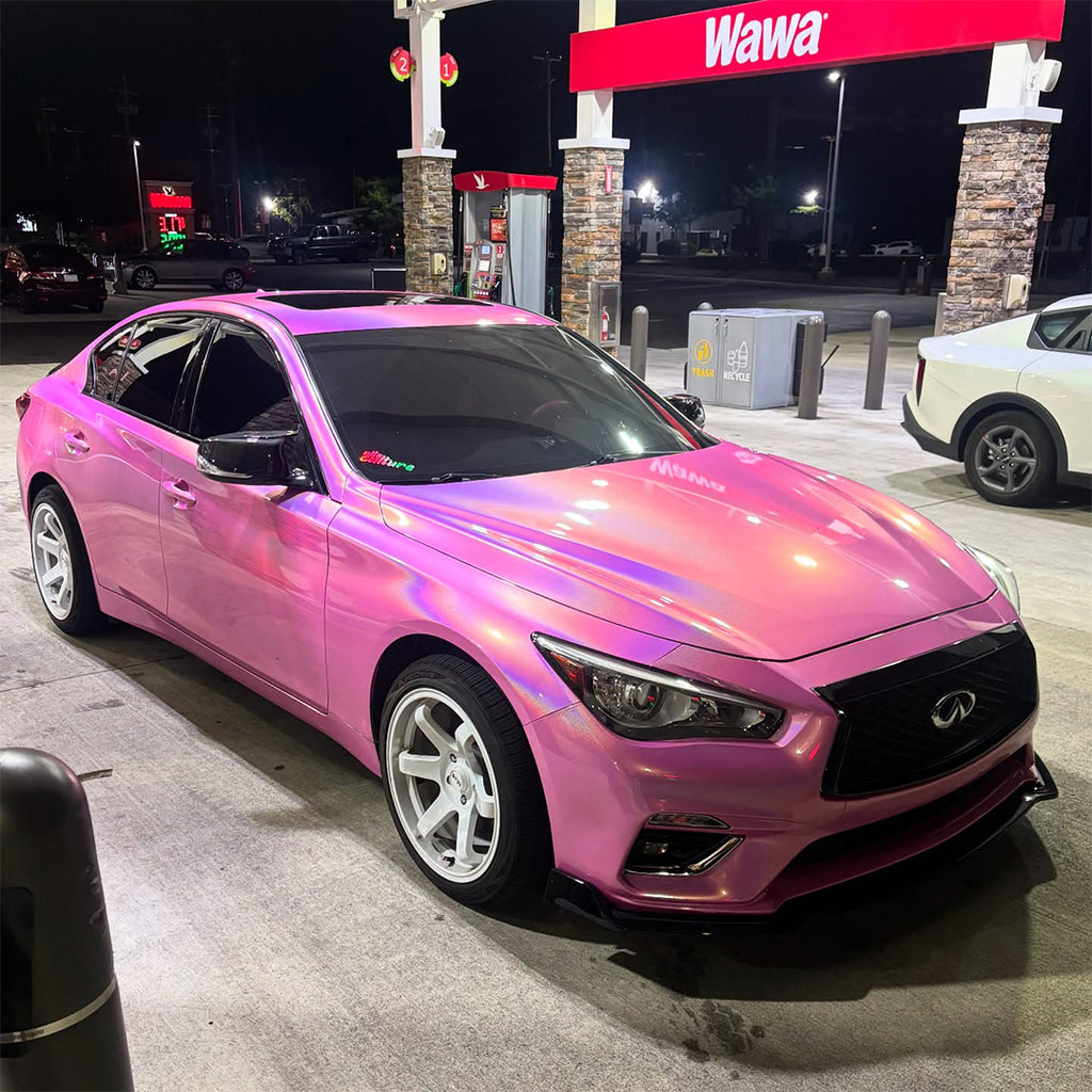 Laser Gloss Pink Vinyl Wrap