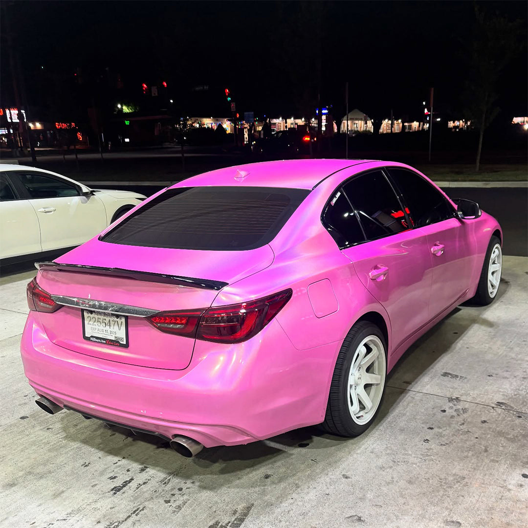 Laser Gloss Pink Vinyl Wrap