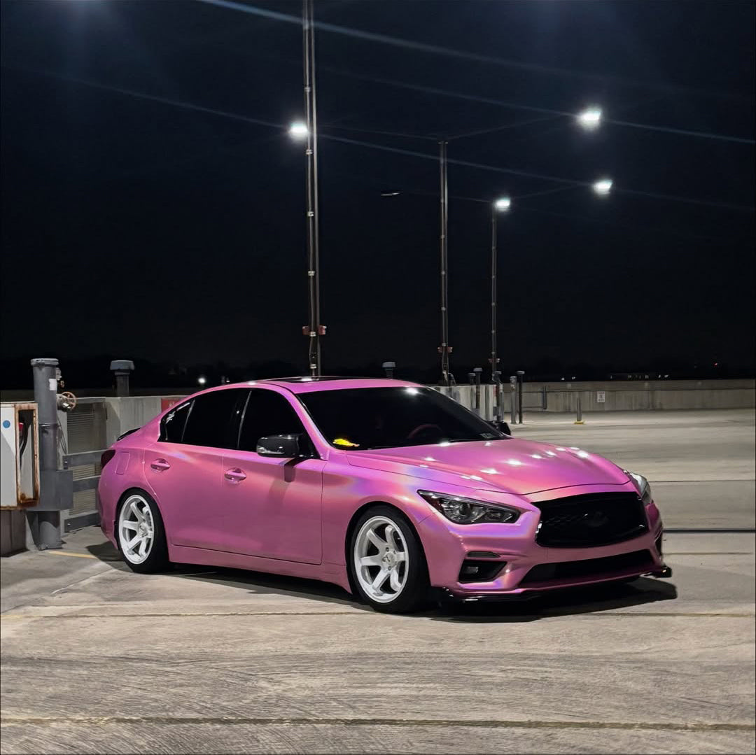 Laser Gloss Pink Vinyl Wrap
