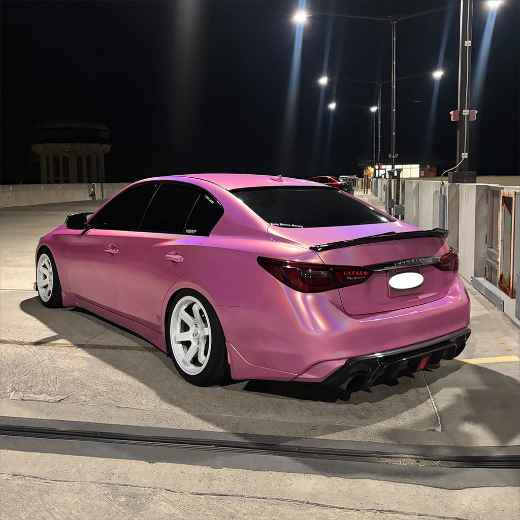 Laser Gloss Pink Vinyl Wrap