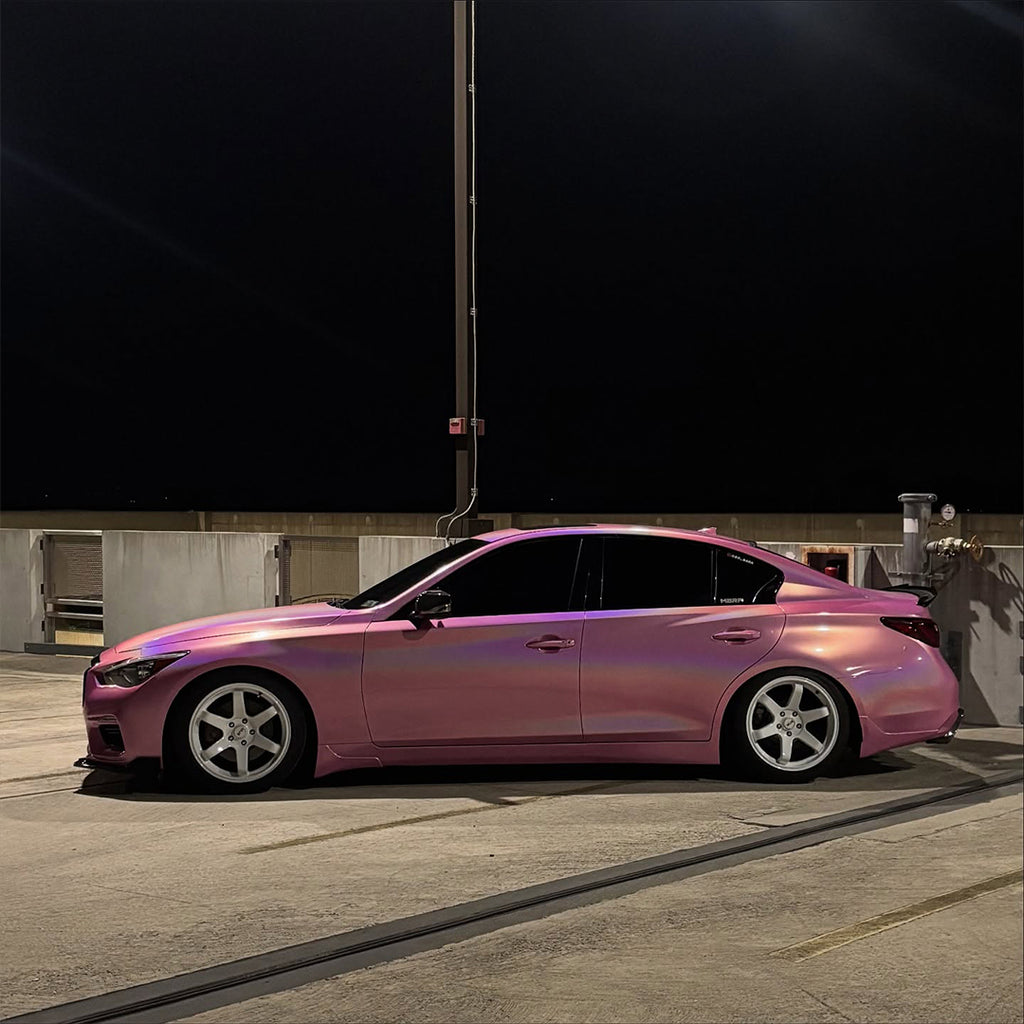 Laser Gloss Pink Vinyl Wrap