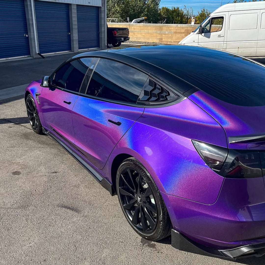 Laser Gloss Purple Vinyl Wrap