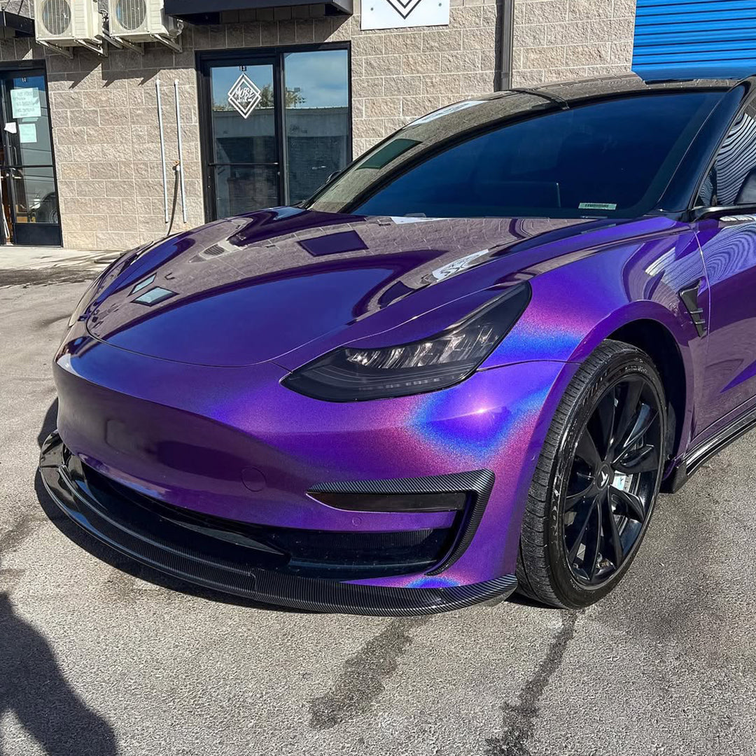 Laser Gloss Purple Vinyl Wrap