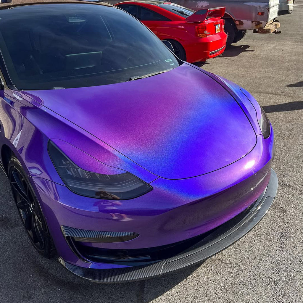 Laser Gloss Purple Vinyl Wrap