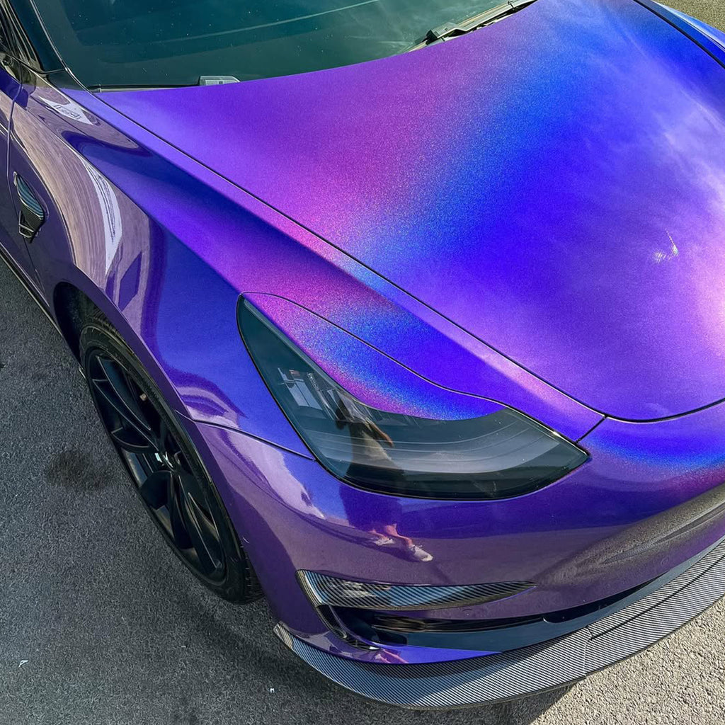 Laser Gloss Purple Vinyl Wrap