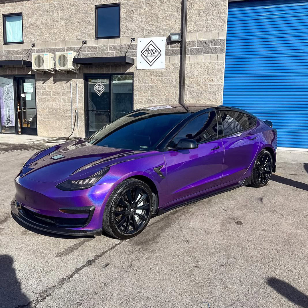 Laser Gloss Purple Vinyl Wrap
