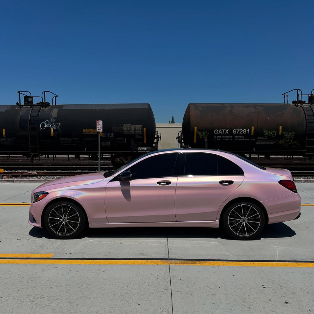 Laser Gloss Sakura Pink Vinyl Wrap