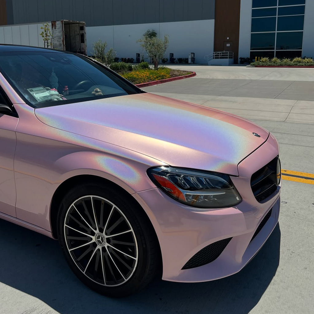 Laser Gloss Sakura Pink Vinyl Wrap