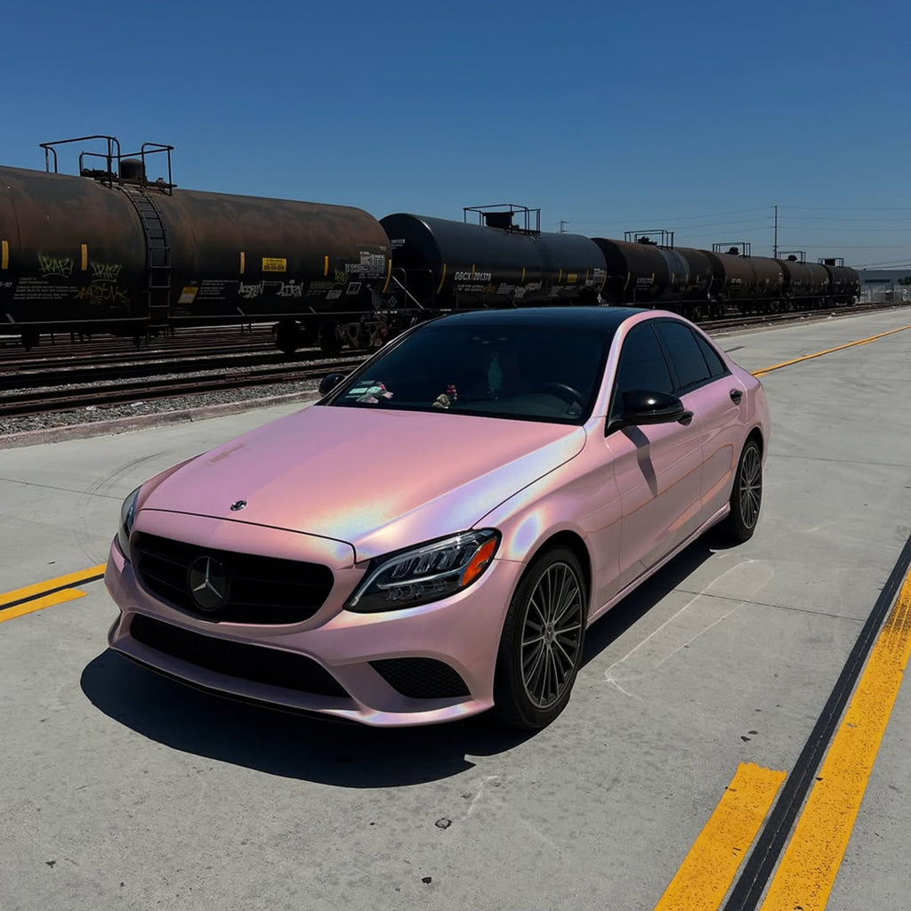 Laser Gloss Sakura Pink Vinyl Wrap