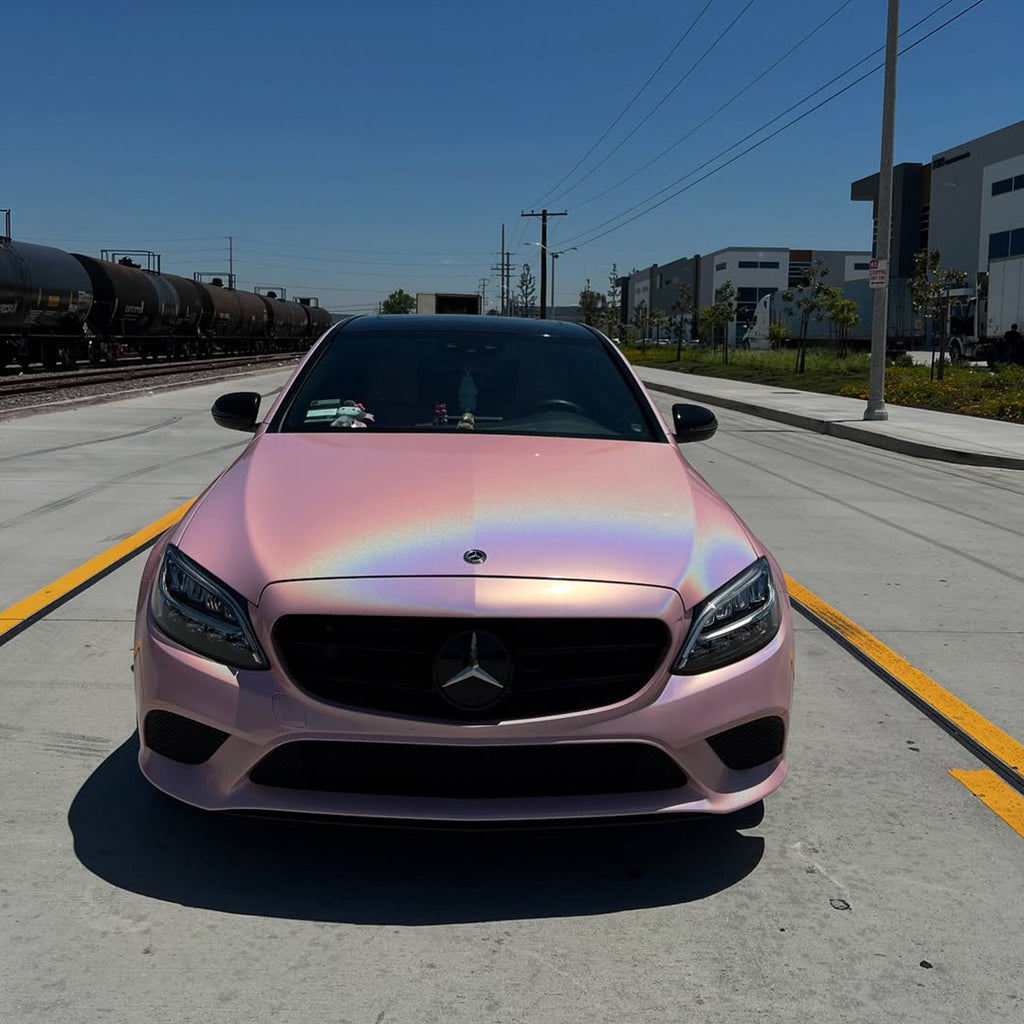 Laser Gloss Sakura Pink Vinyl Wrap