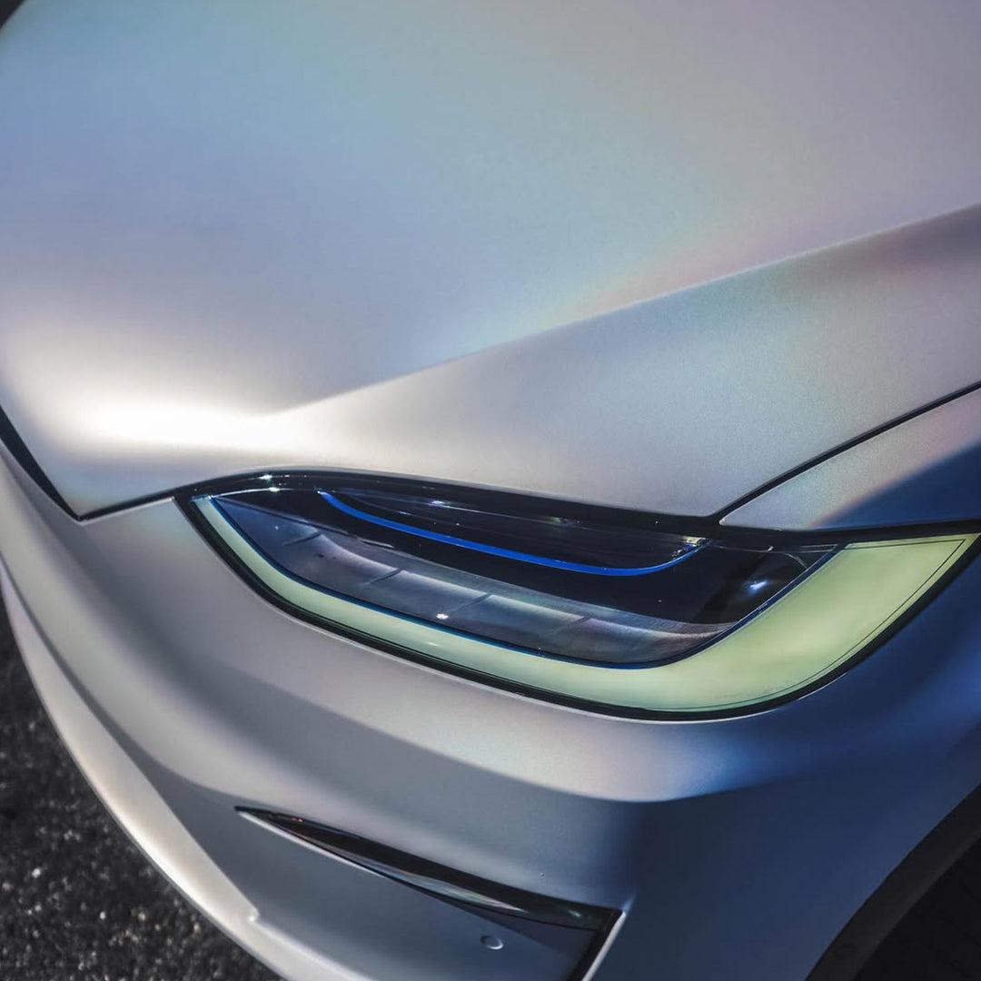 Laser Gloss White Vinyl Wrap